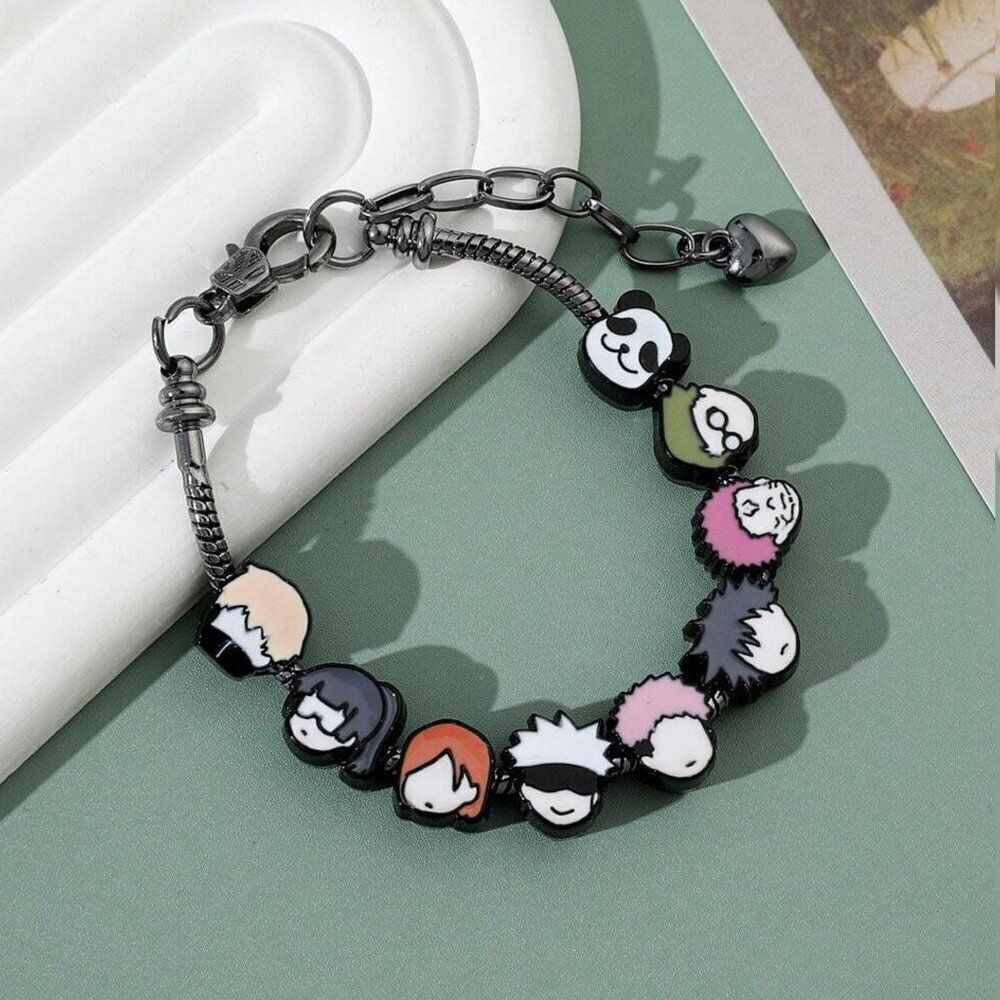 Jujutsu Kaisen Character Charm Bracelet – Anime Chibi Style Adjustable Jewelry - Picture 6 of 7